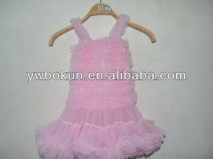 wholesale lace ruffle pettidress pink princess tutu dress baby girl prom party cotton boutique frock summer spring dress set