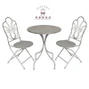 Wholesale Metal Garden Patio 3 Piece  Outdoor Furniture  Folding 1 Table 2 Chairs Bistro Sets