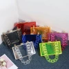 Wholesale New Custom Design Color Clear Evening Bag Clutch Purses Box Handbag Women Crossbody