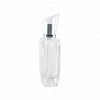 New Design Luxury Transparent Glass Perfume Bottle with thick bottom