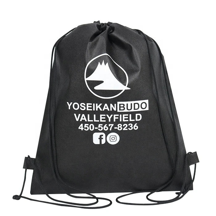 Wholesale Non Woven Recycled Promotional Custom Gym Shoe Non Woven Backpack Bag