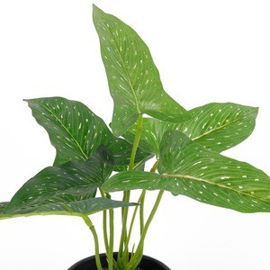 Wholesale plastic artificial plants small bonsai potted plant green plastic plant for indoor outdoor decoration