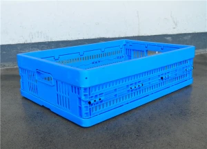 Wholesale plastic collapsing folding crate collapsible storage crate