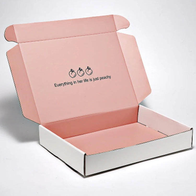 Wholesale Printed Paper Packaging Manufacturer White Corrugated Cardboard Boxes Mailer