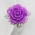 Import Wholesale resin rose napkin ring wedding taqble decoration napkin ring for silver from China