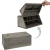 Import wholesale retro gray wooden desktop organizer wood office storage racks from China
