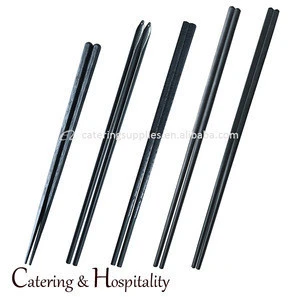 wholesale reusable custom Korean japanese restaurant bulk black melamine chopsticks