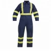 Wholesale safety uniform for workers Black flame retardant overalls