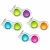 Import wholesale silicone push pops it bubble fidget sensory baby toy keychain stress relief hand toys for kids from China