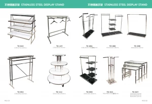 Wholesale Stainless Steel High And Low Table Store Display Rack, WomenS Clothing  Supermarket  Display Stand