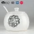 Import Wholesale Stoneware Eco Friendly Hand printing ceramic round sugar pot with lid and spoon from China