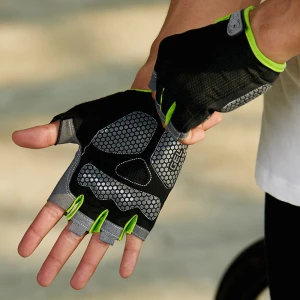 Wholesale unisex fingerless fitness weight lifting gym gloves mittens
