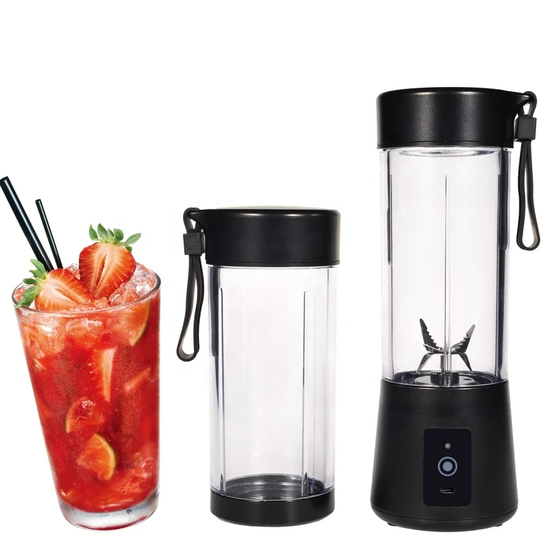 Wholesale 150W Fruit Juicer cup Smoothies Shakes plastic Mini Travel Water bottles 400ML portable blender smoothie maker