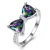 Import Wholesale wide luxury women jewelry ring natural gemstone engagement aquamarine turquoise stone rings from China
