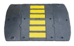 Wholesales 500*600*50mm Rubber & plastic asphalt street speed bump big round speed bump