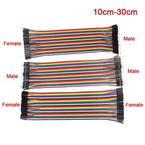 Wire harness custom cheap electronic components 1-pin male to female line 20cm random color Wire harness assembly