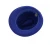 Import Women Rivet Belt Fedora Hats Australian Wool Felt Hot Sale Modern Winter Royal Blue 6-fedora Hat 6505009100 Plain Dyed Character from China