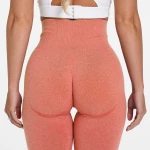 Women Shorts Sport Smile Butt Solid Womens Polyester Sports Seamless Butt Lift Yoga Running Yoga Nylon Spandex Yoga Shorts