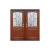 Wood grain fiberglass interior door for bathroom