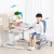 Import Wooden children furniture sets ergonomic design desk kids height adjustable study desk from China