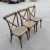 Import wooden event cross back chairs from China