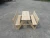 Import wooden kids table and   benches from China