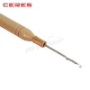 wooden latch hook needle, hair weaving needle, lace wig needle hair extensions tools