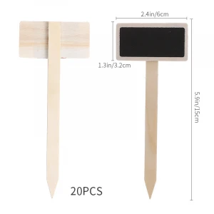 Wooden Plant Label With Blackboard On Top Price Tag Gardening Marker Wholesale