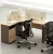 Import Wooden staff workstation desk office furniture 4 person office desk from China