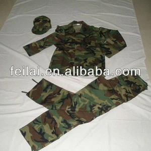 woodland camouflage polyester cotton military uniform