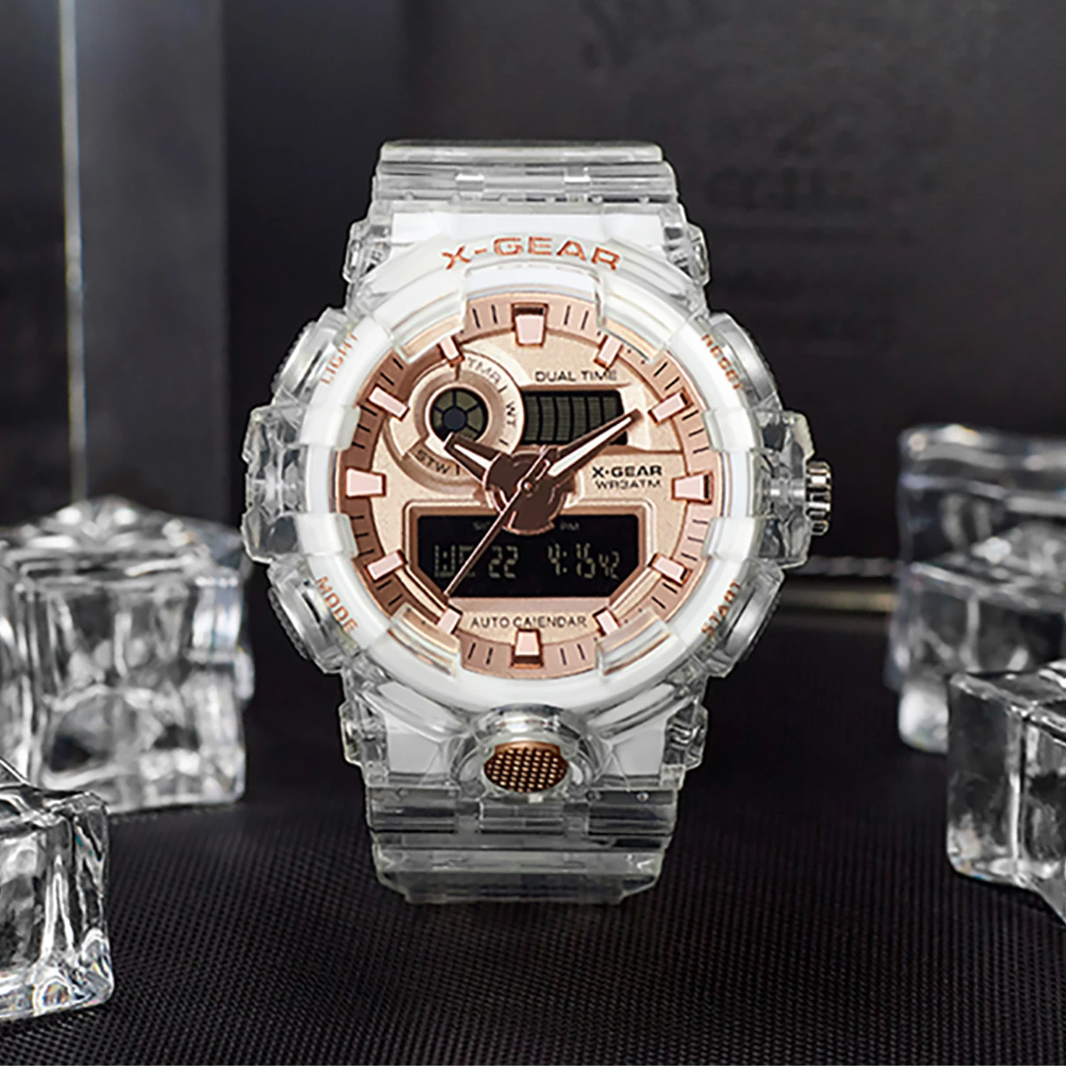 X-GEAR Factory custom Promotional gift men led watch sport silicone rubber kids digital watch