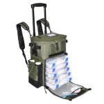 X-Large Fishing Rolling Bag Tackle Storage Bag  with Wheels Fisherman Gifts for Men