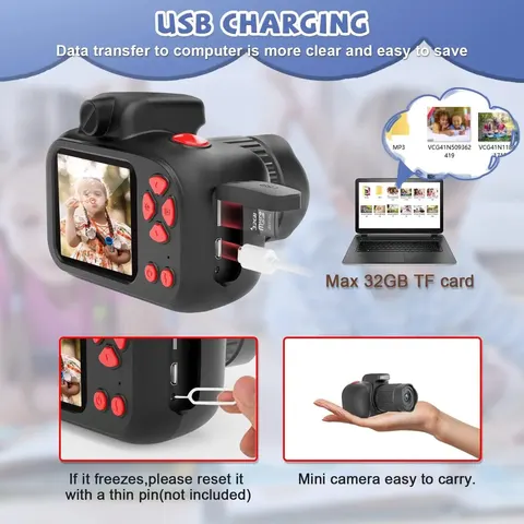 Buy X18 Kids Camera 2.4-inch 10x Optical Zoom Best Festival Gifts ...