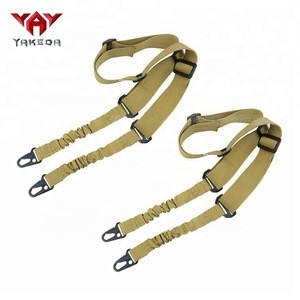 YAKEDA outdoor adjustable nylon security military accessory bungee hunting 2 point gun belt strap tactical rifle sling