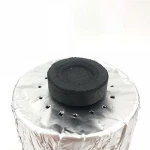 YKS 40mm fruitwood instant shisha charcoal tablets round coal for incense