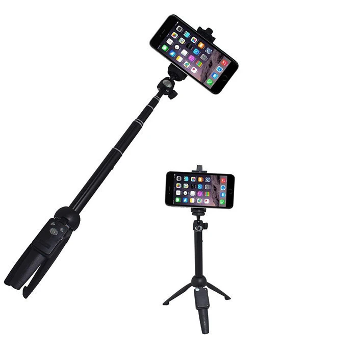 YT-9928 Handheld Extendable Tripod Monopod Camera Phone Selfie Stick with Bluetooth Remote Shutter
