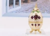 Zinc Alloy Automatic Egg Toothpick Holder Storage Box for Home Hotel Decoration