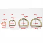 zinc alloy metal d ring in bag parts & accessories