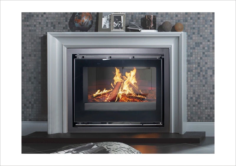 ZLR18 Wall Mounted Real Fire Place Wood Burning Stove tv stand with fireplace