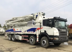 Zoomlion 50m Remanufactured 170m3/H Concrete Pump Scania Truck