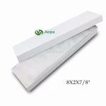 ZW82 2 Piece Rigid Gift Box White Swirl Cotton Filled Jewelry Gift Box 8x2x1 White Cardboard Box Wholesale