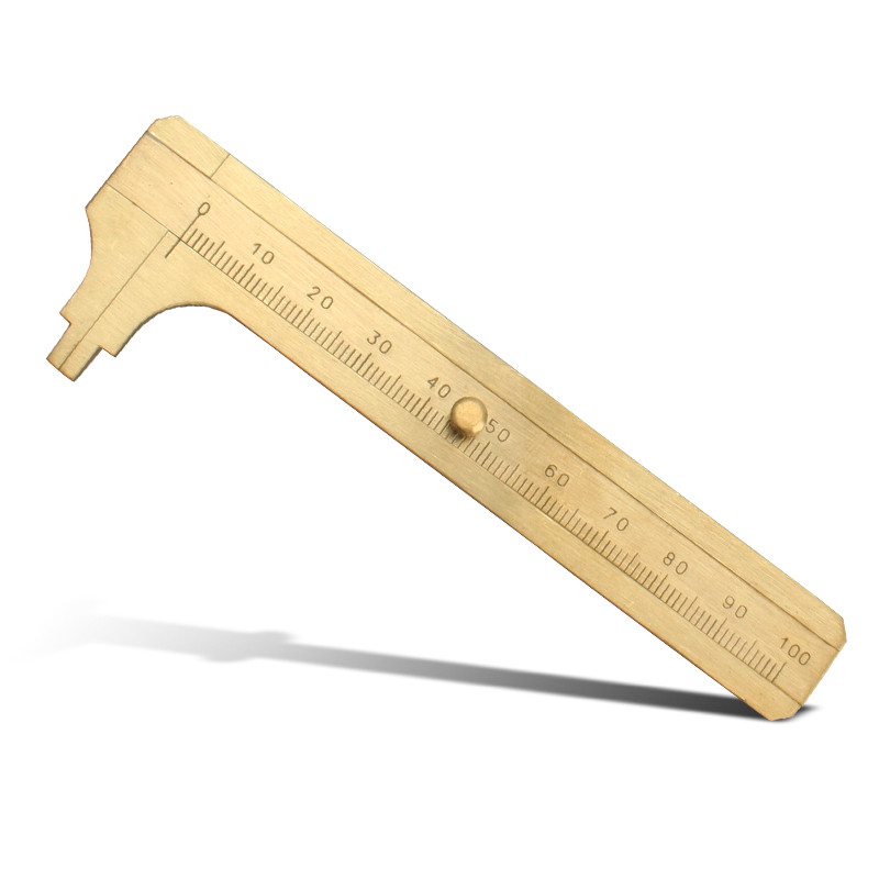 Measure Copper Ruler Buy 0-100mm Metric Copper Sliding Gauge Ruler Measuring Tool For ...