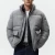 Import OEM Design men winter wool blend high collar zipper casual puffer jacket from Pakistan