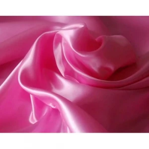 Plain Pink Satin Fabric