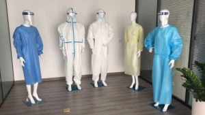 safety isolation gown and protective suits