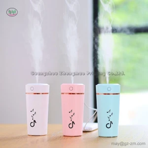 200ml Music Cup Air Humidifier Mini USB Charging Car Air Purifier With LED Night Light For Home Car