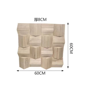Factory Sale Music Room Theater Acoustic Panel Diffusion Wall SoundProofing Diffuser Wood Acoustic Diffuser Panel