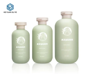 Green Series HDPE Plastic Body Lotion Bottle with Soft Touch Effect﻿