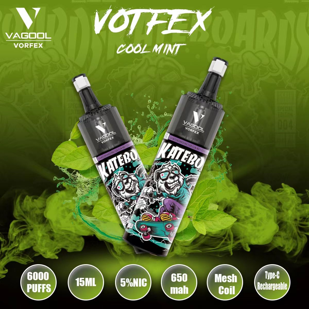 Buy Vagool Vorfex 6000 Puffs Disposable Vape Device Wholesale (lush Ice
