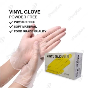 En455 CE Certificated Disposable Medical Examination Blue Vinyl in Nitrile Glove Powder Free